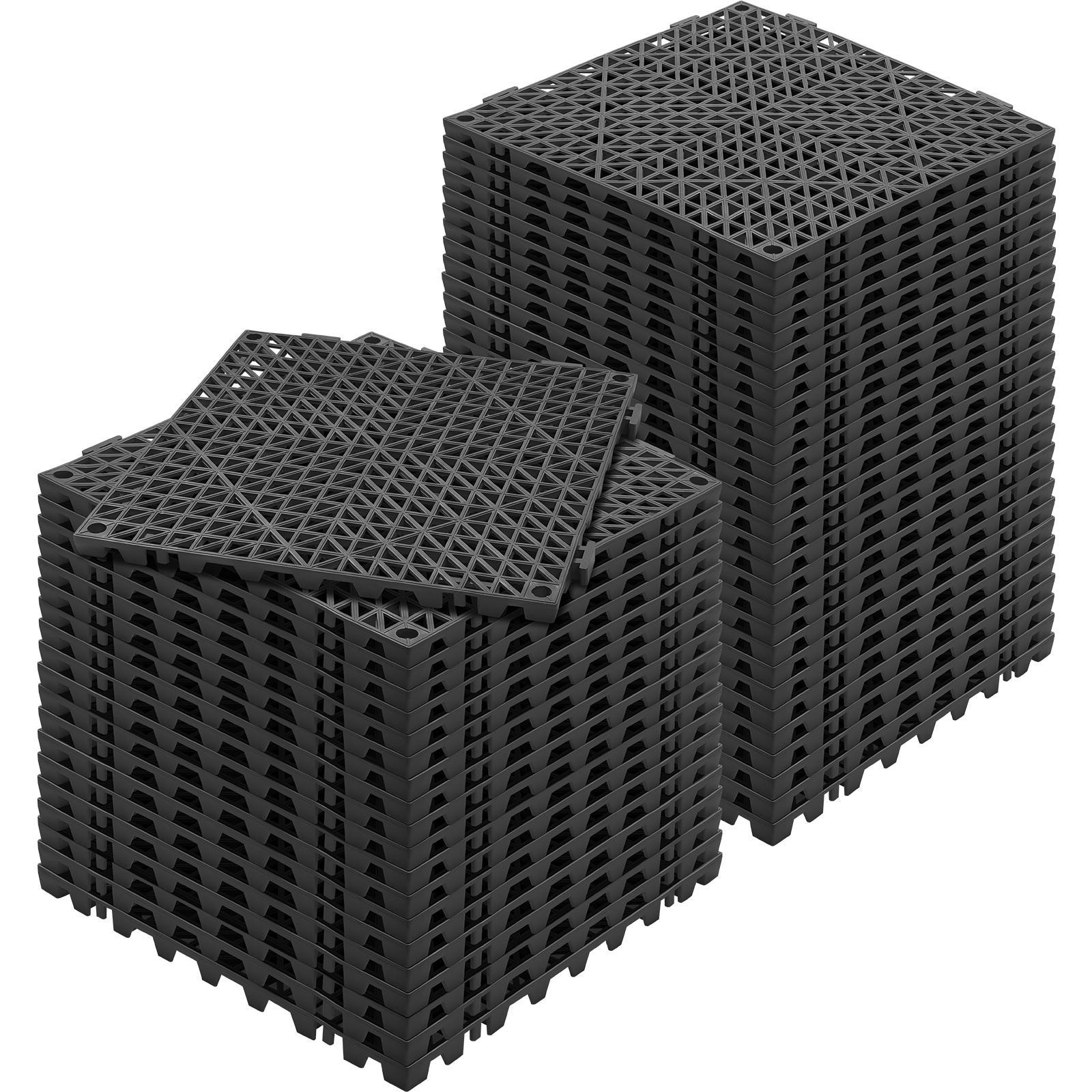 Commercial Kitchen Tile - 50PCS 12x12 Inch Soft PVC Interlocking