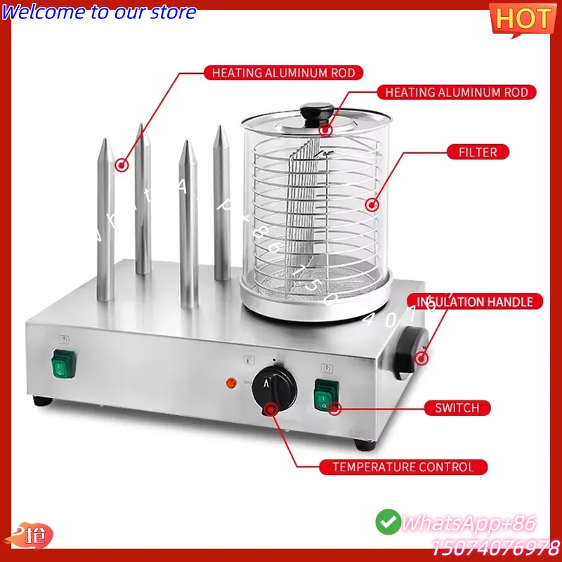 2026 Bread Steamer Warmer Auto - Hot Dog Roller Grill review and price
