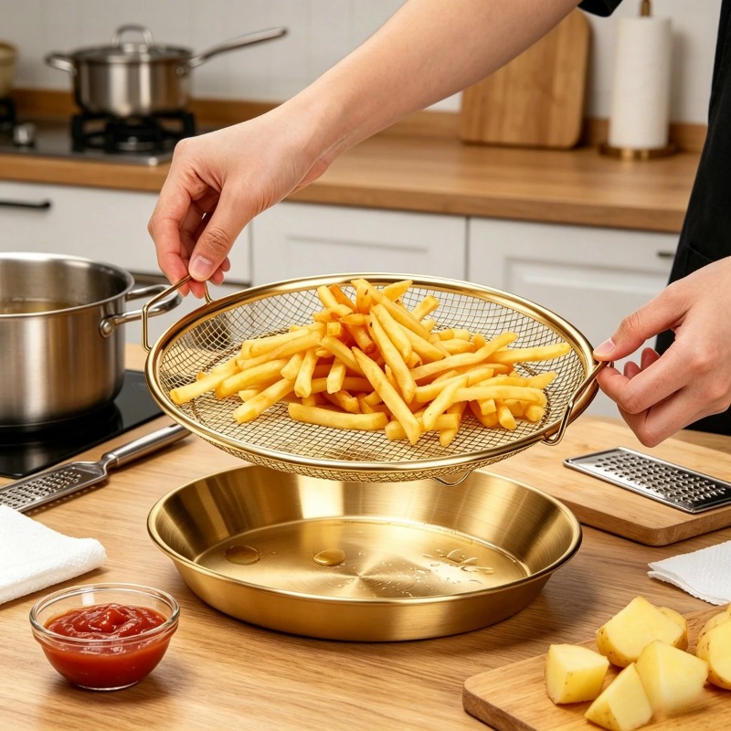 Gold Heavy Duty Deep Fryer Rac - Commercial Kitchen Oil Filter review and price