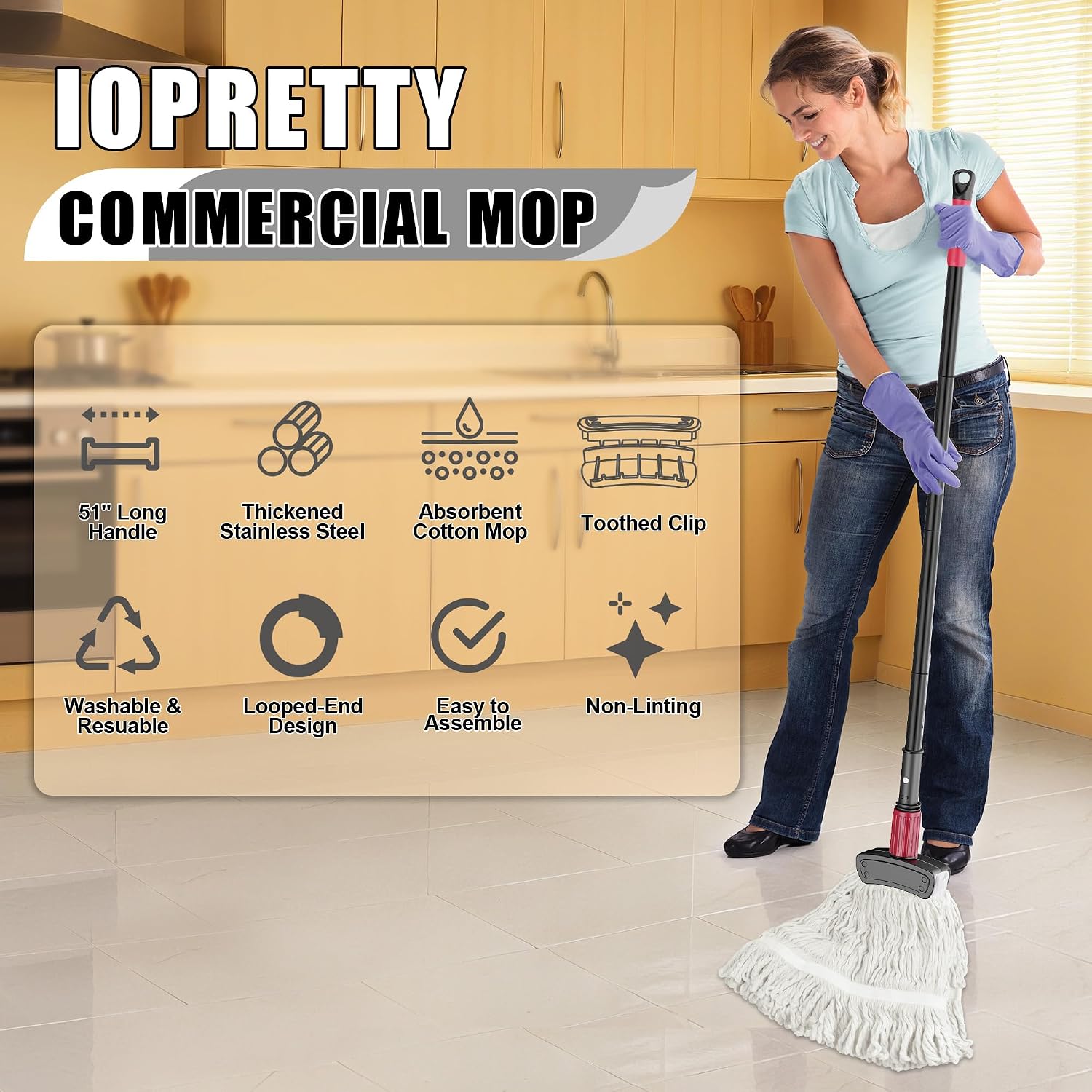 Commercial Mop for Floor Clean - Commercial Kitchen Tile review and price