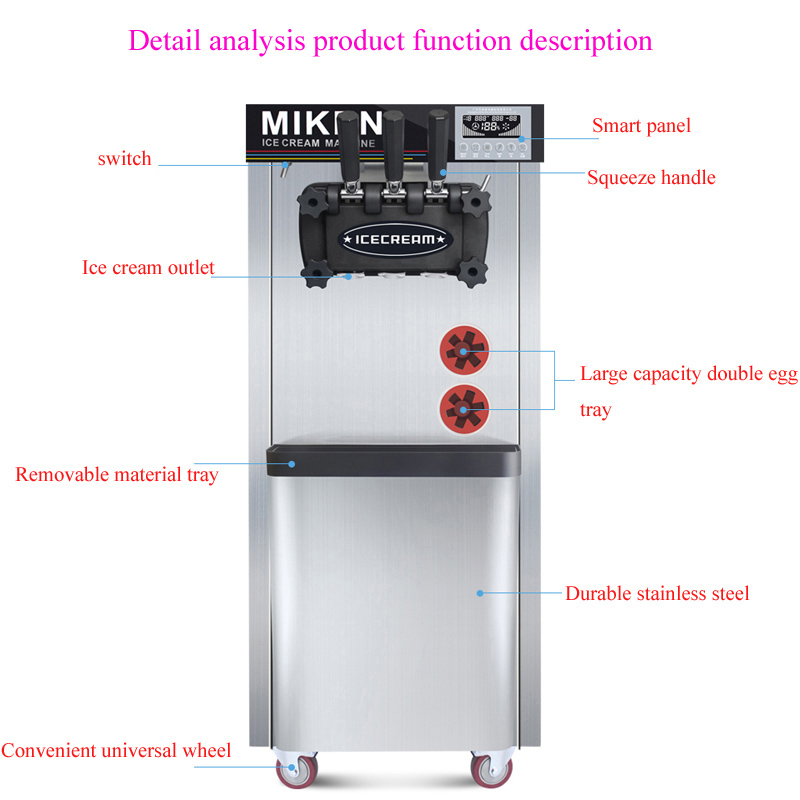 Automatic Three-Flavor Soft Se - Commercial Ice Maker review and price